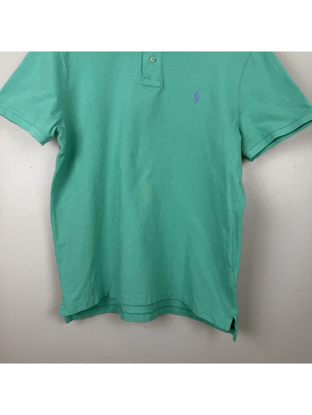 Polo Ralph Lauren Men’s Custom Fit Polo Shirt College Green Short Sleeve Size L